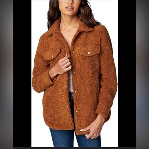Blank NYC Brown Teddy shacket